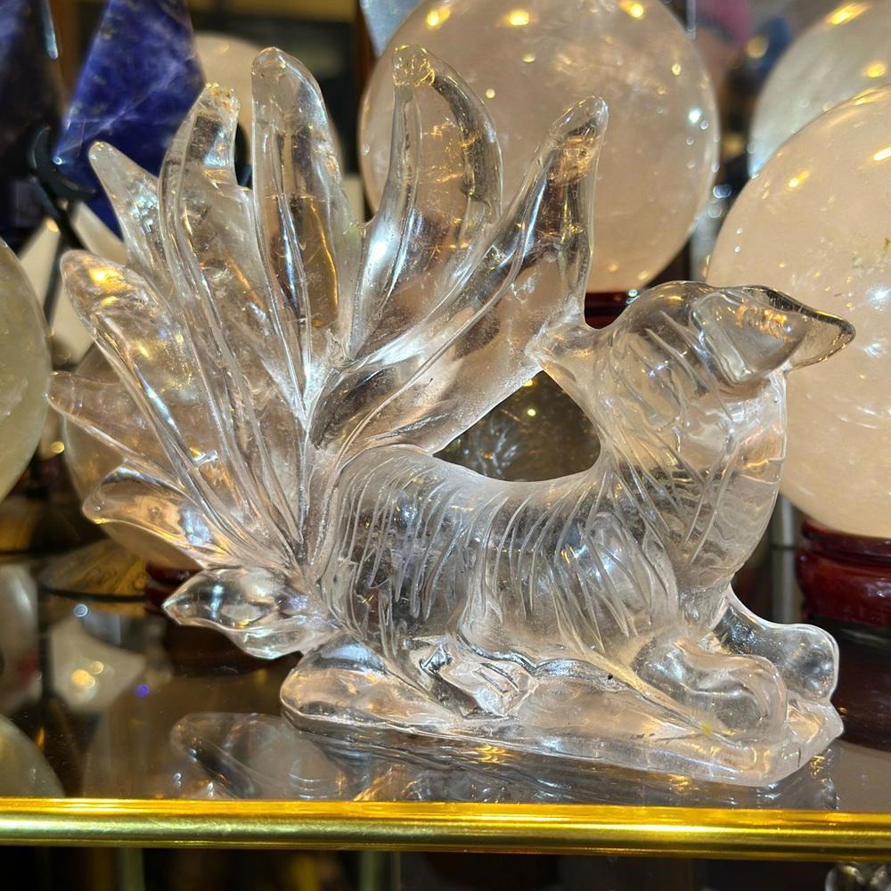 Clear Quartz Fox of Nine Tails